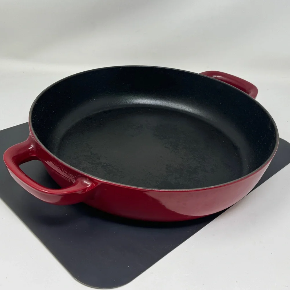 Williams sonoma Staub red cast iron 12 inch double handles